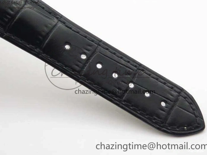 0120 De Ville Chronograph RG OMF 1:1 Best Edition Black Dial On Black Leather Strap A Sophisticated 8106